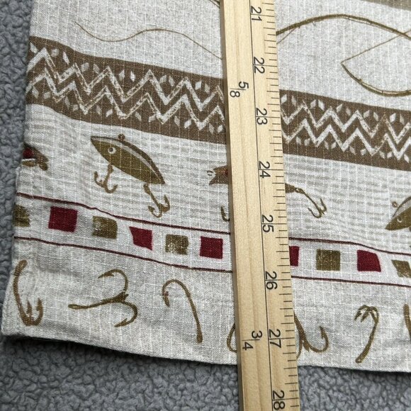 Vintage Woolrich Shirt Mens Medium Fishing Rip Stop Tackle Lures Aztek Outdoor - Picture 13 of 13